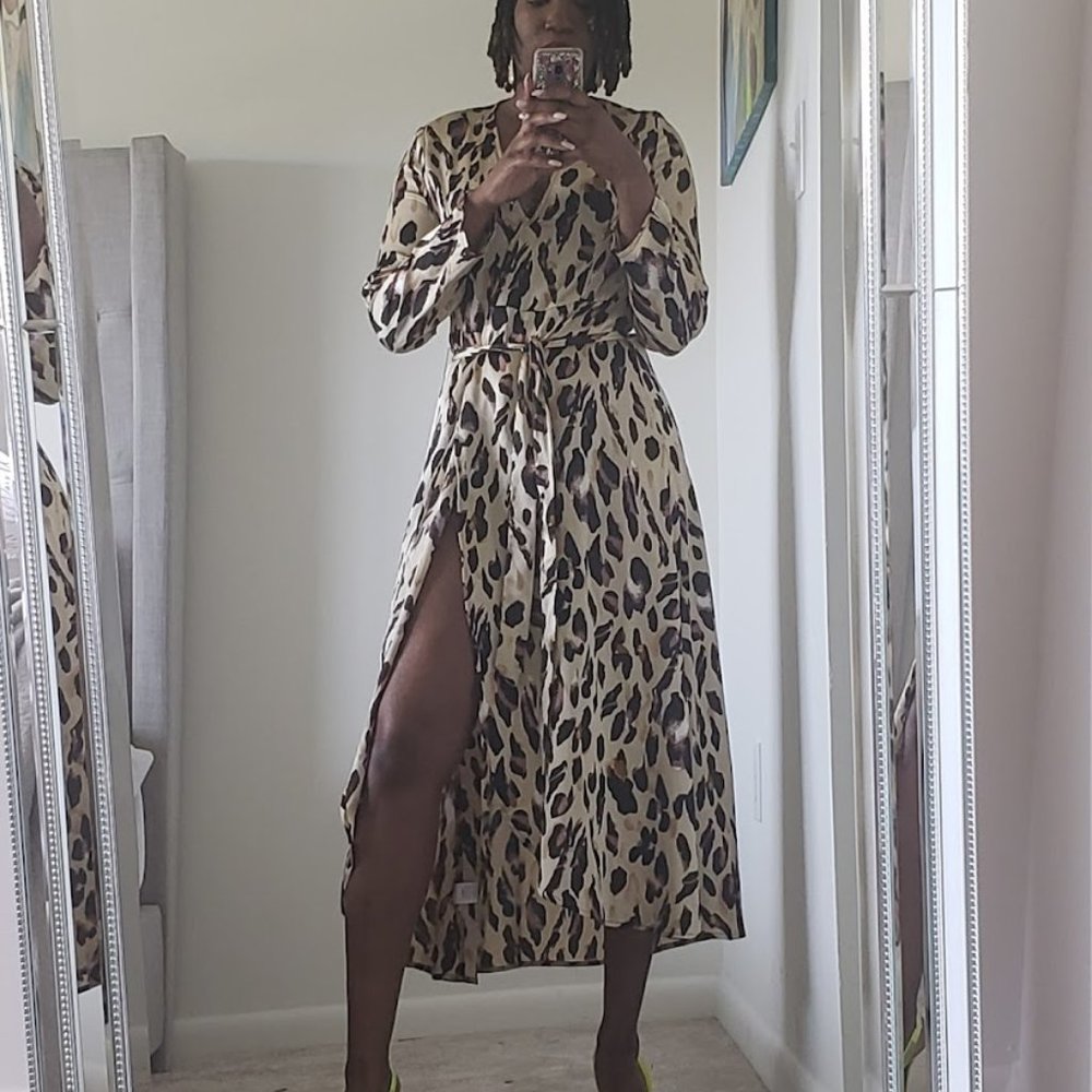 Leopard Wrap Dress